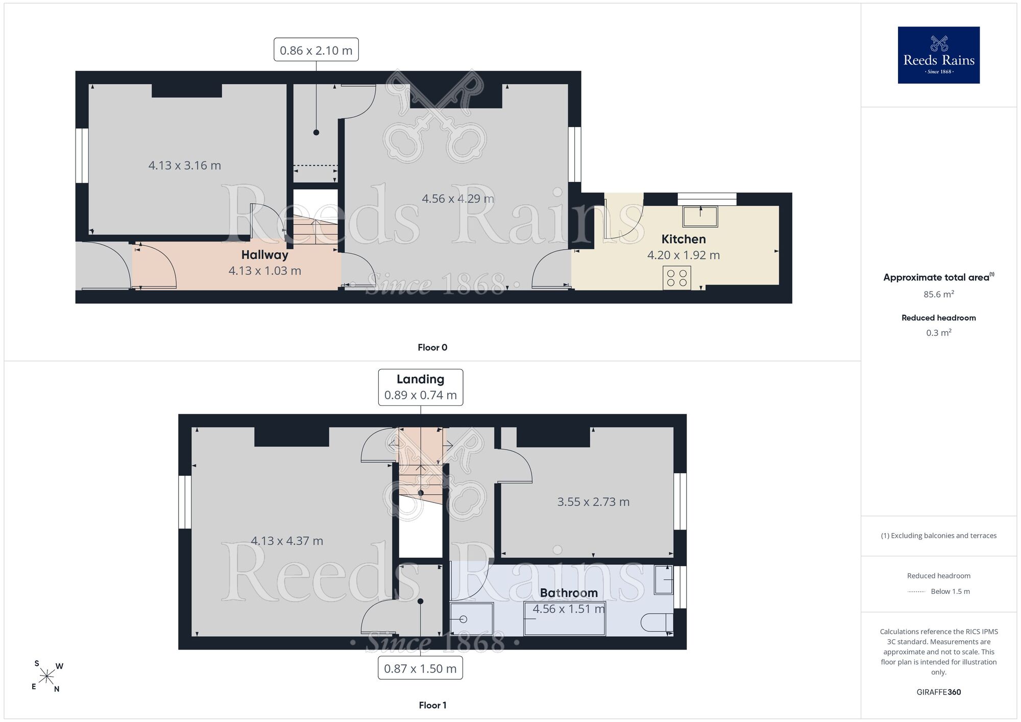 Floorplan of 2 bedroom Mid Terrace House for sale, Croston Road, Lostock Hall, Lancashire, PR5