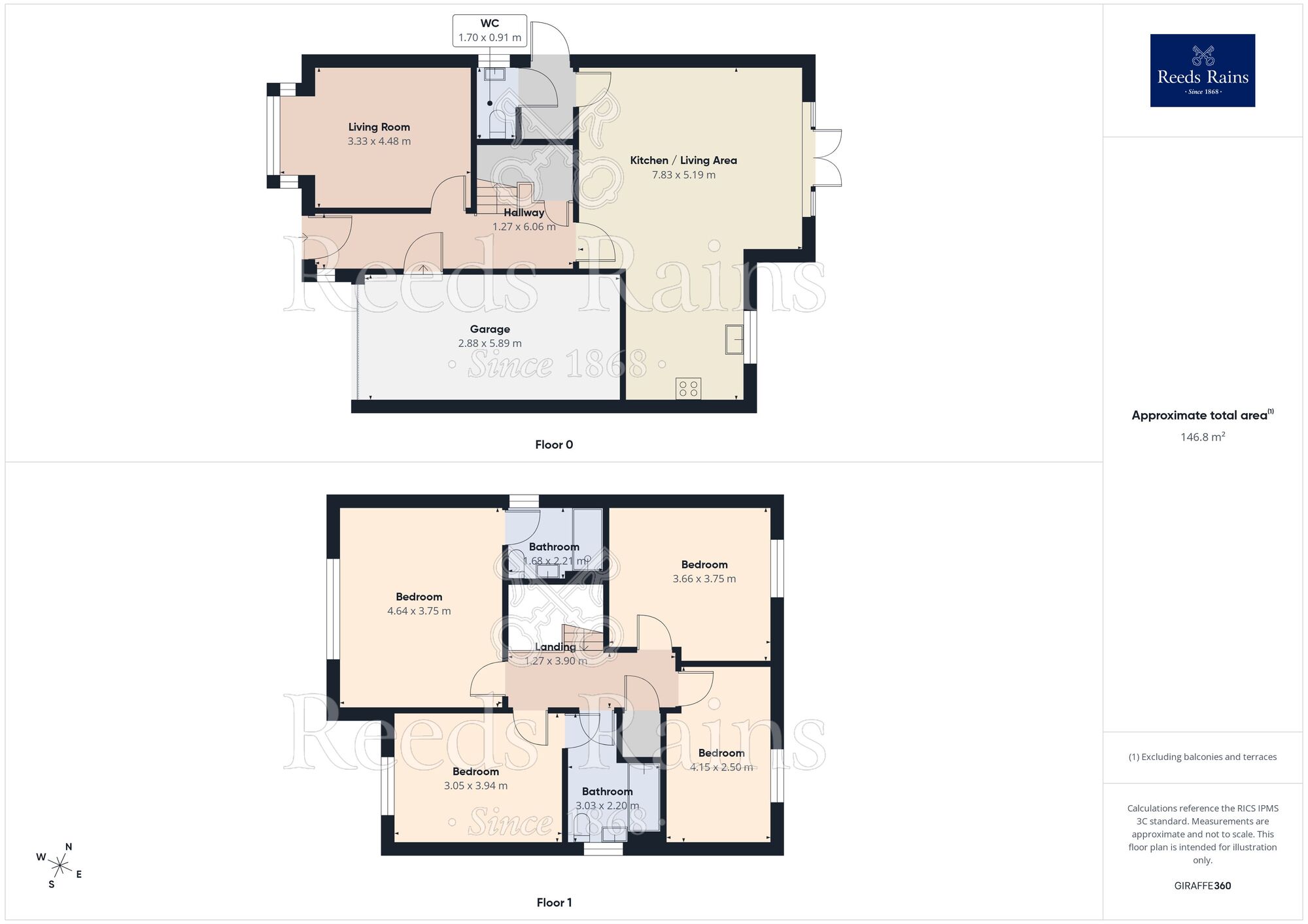 Floorplan of 4 bedroom Detached House for sale, Alton Crescent, Walton-le-Dale, Lancashire, PR5