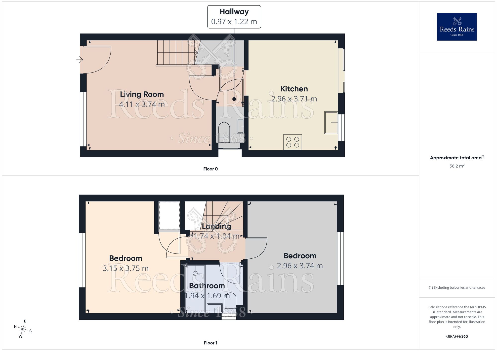 Floorplan of 2 bedroom End Terrace House for sale, Royal Drive, Fulwood, Lancashire, PR2