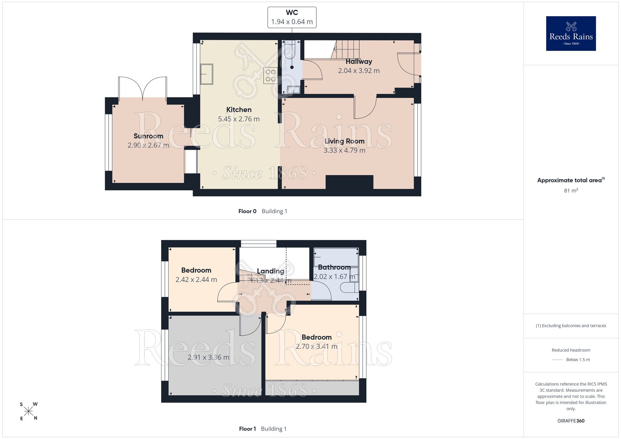Floorplan of 3 bedroom Semi Detached House for sale, Hayfield Avenue, Hoghton, Lancashire, PR5