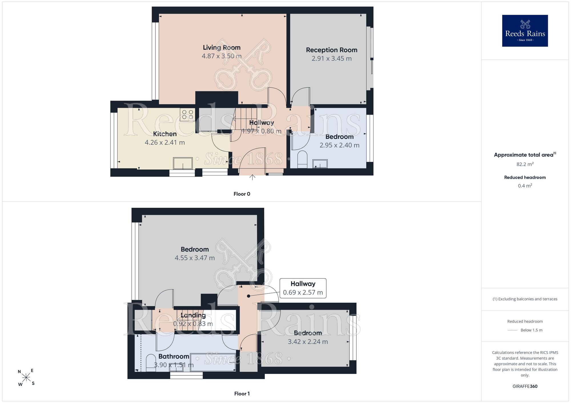 Floorplan of 3 bedroom Semi Detached House for sale, Hayfield Avenue, Hoghton, Lancashire, PR5