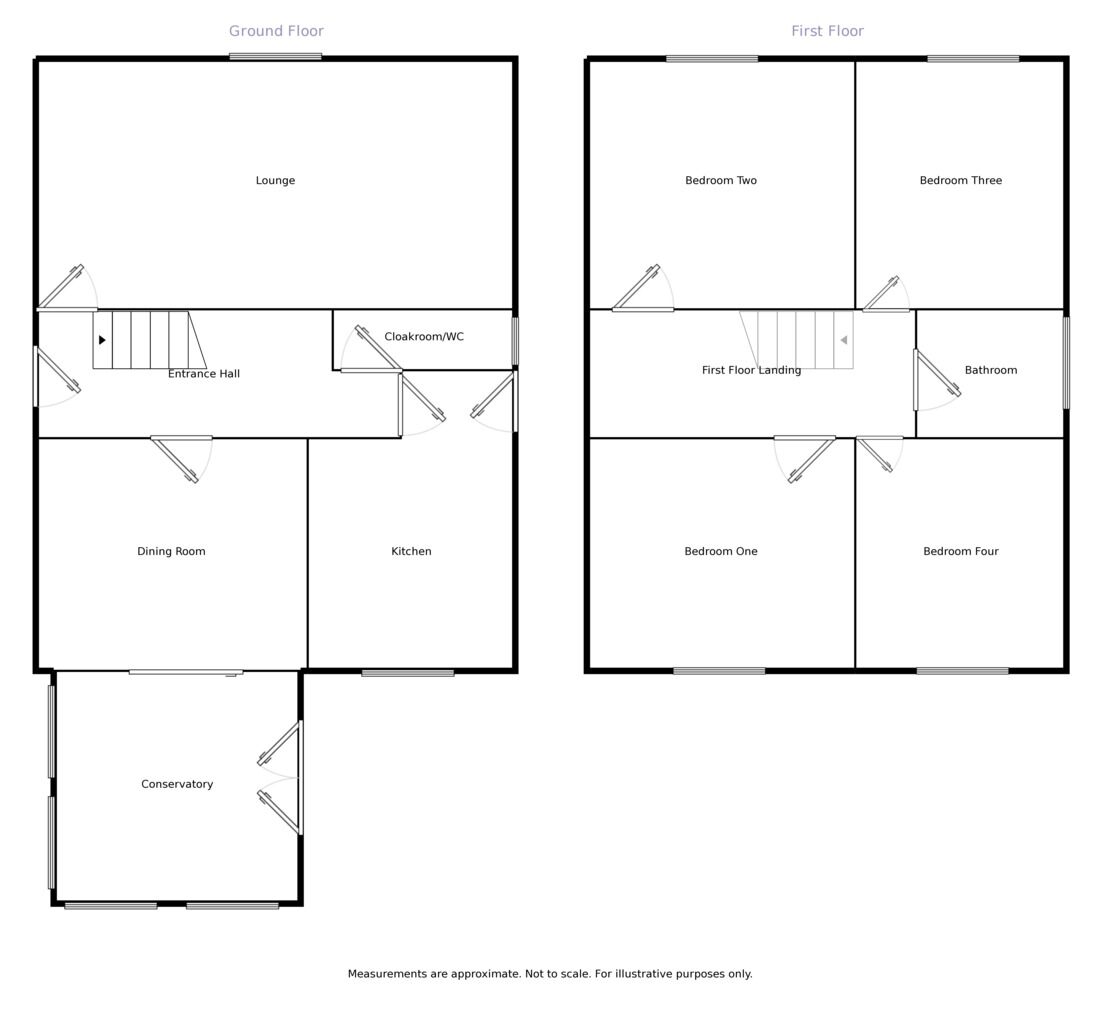 Floorplan of 4 bedroom Detached House to rent, Wentworth Close, Penwortham, Preston, PR1