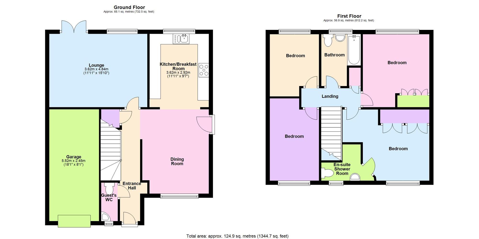 Floorplan of 4 bedroom Detached House for sale, Speedwell Close, Bedworth, Nuneaton and Bedworth, CV12
