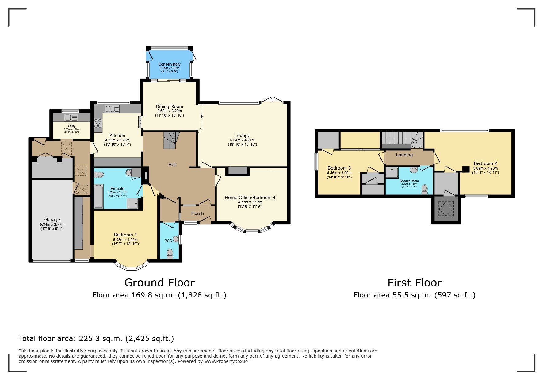 Floorplan of 4 bedroom Detached House for sale, Stoneleigh Close, Stoneleigh, Warwickshire, CV8