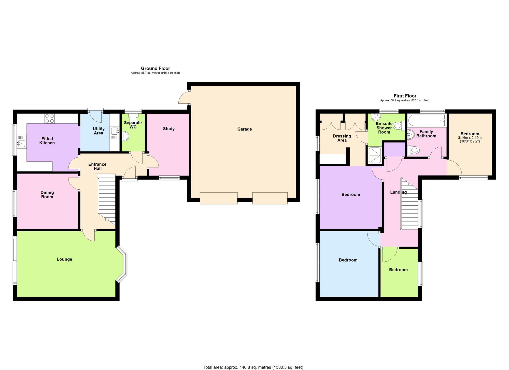 Floorplan of 4 bedroom Detached House for sale, Smorrall Lane, Bedworth, Warwickshire, CV12