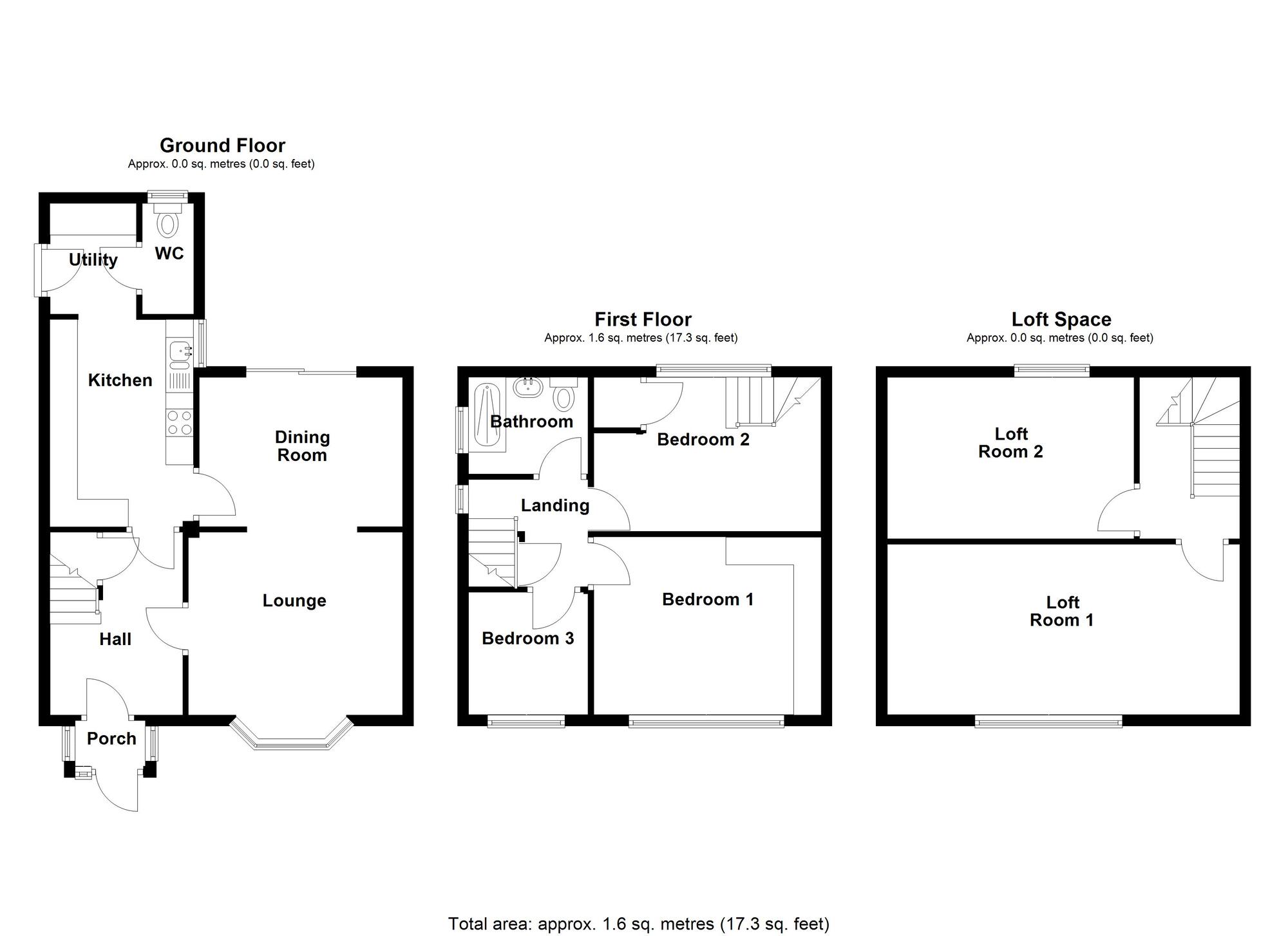 Floorplan of 3 bedroom Semi Detached House for sale, St. Giles Road, Coventry, Warwickshire, CV7