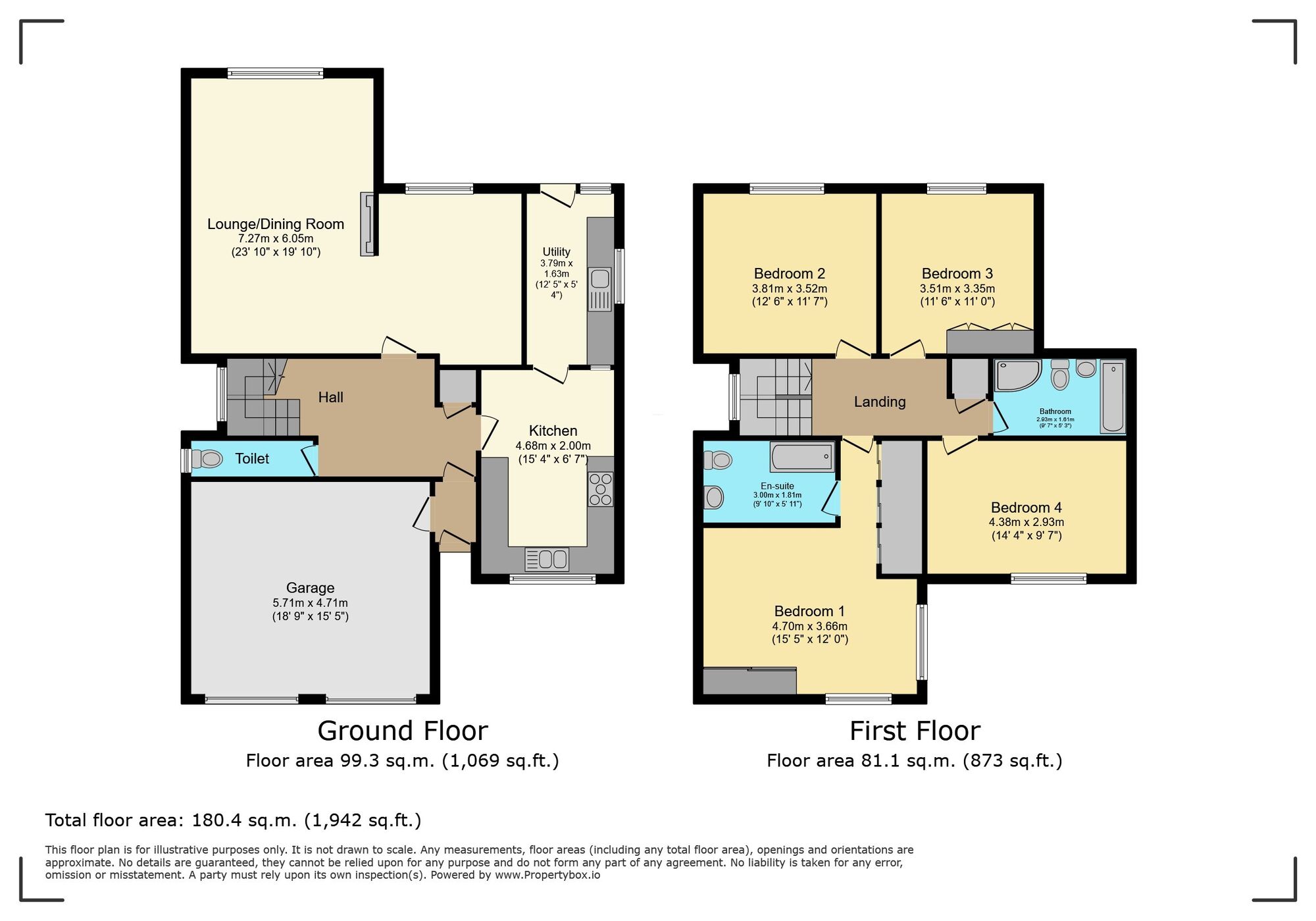Floorplan of 4 bedroom Detached House for sale, Goodyers End Lane, Bedworth, Warwickshire, CV12