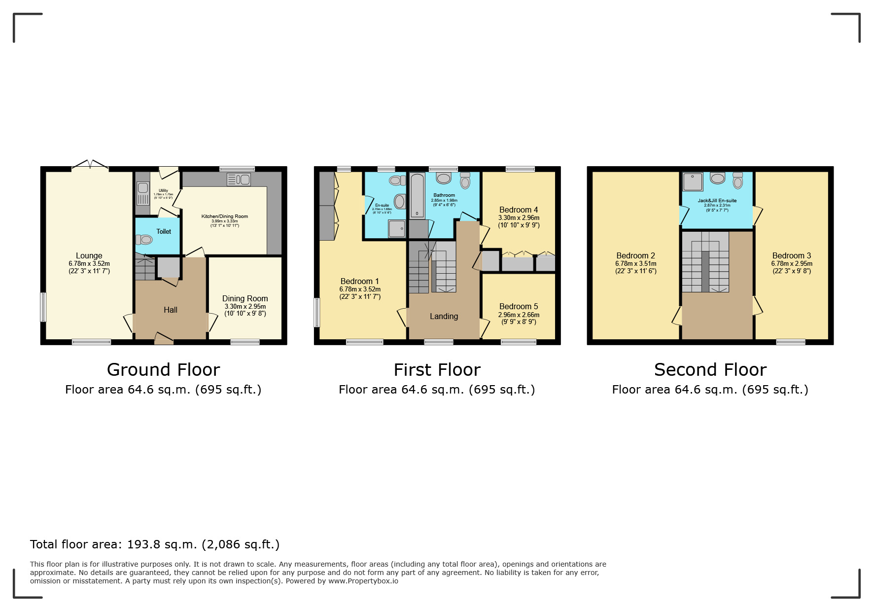Floorplan of 5 bedroom Detached House for sale, Salvia Way, Bedworth, Warwickshire, CV12