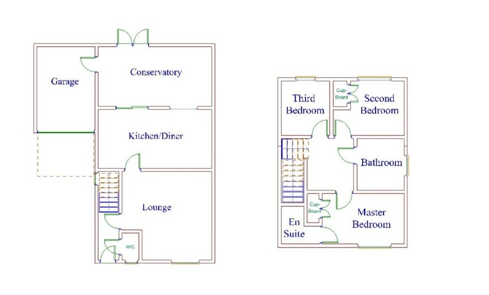 Floorplan of 3 bedroom Detached House to rent, Larkspur Grove, Bedworth, Warwickshire, CV12