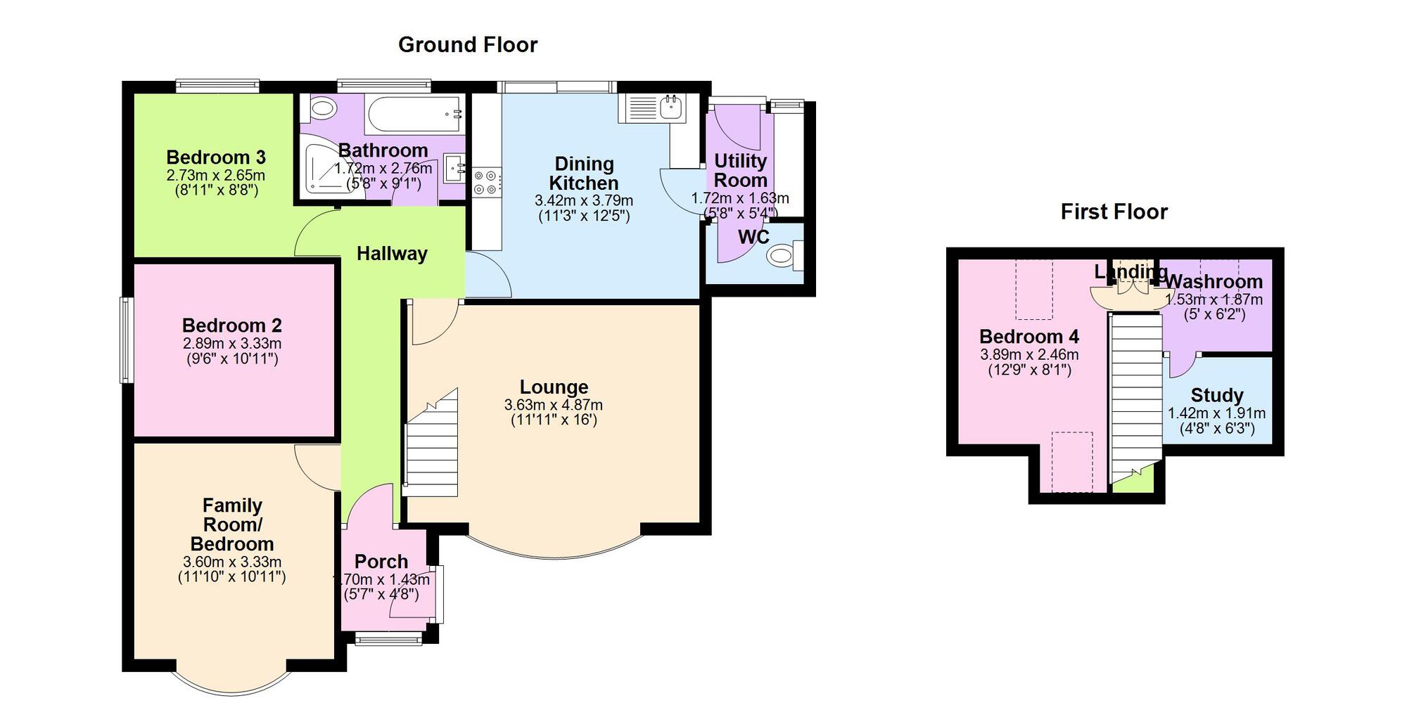 Floorplan of 4 bedroom Detached Bungalow for sale, Windmill Road, Exhall, Warwickshire, CV7