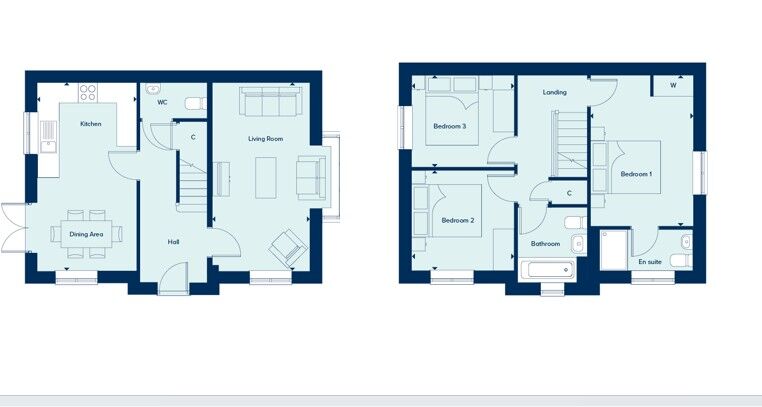 Floorplan of 3 bedroom Semi Detached House for sale, Armstrong Road, Nuneaton, Warwickshire, CV11