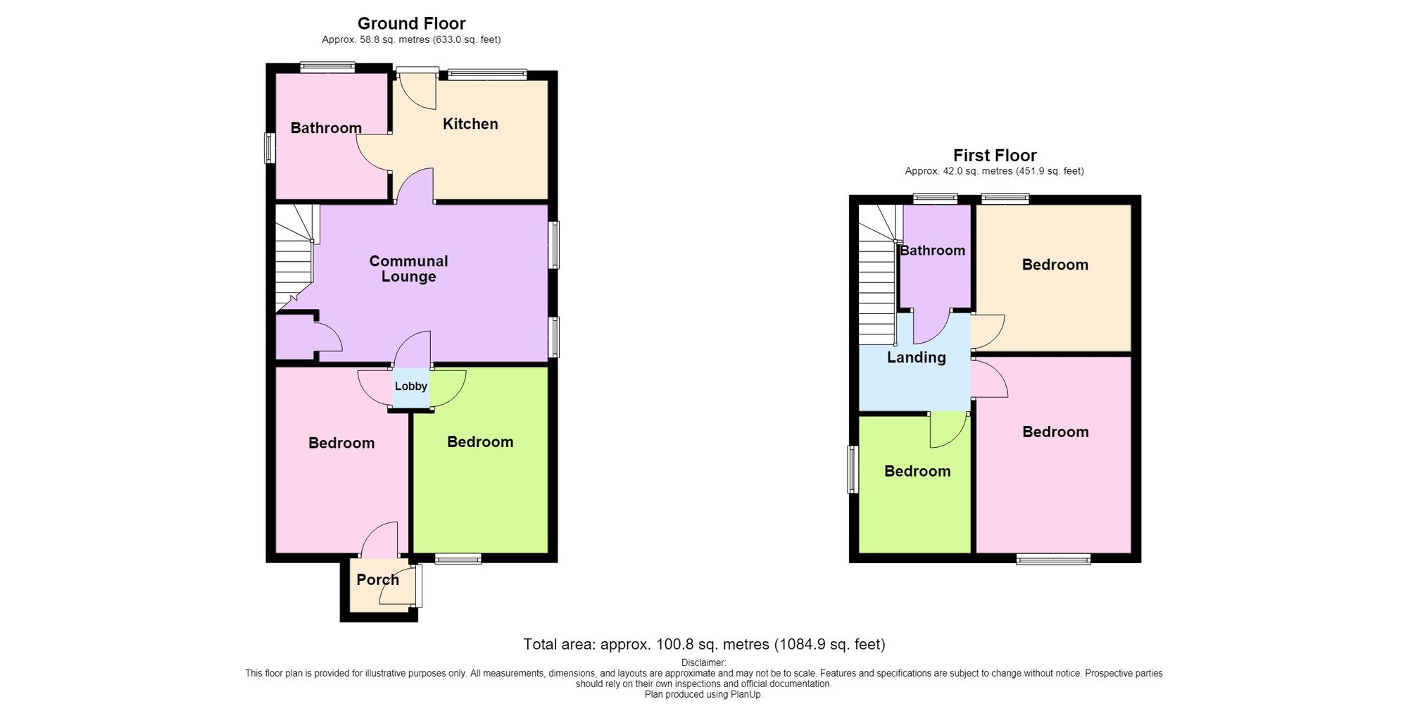 Floorplan of 5 bedroom Semi Detached House for sale, Park Road, Kenilworth, Warwickshire, CV8