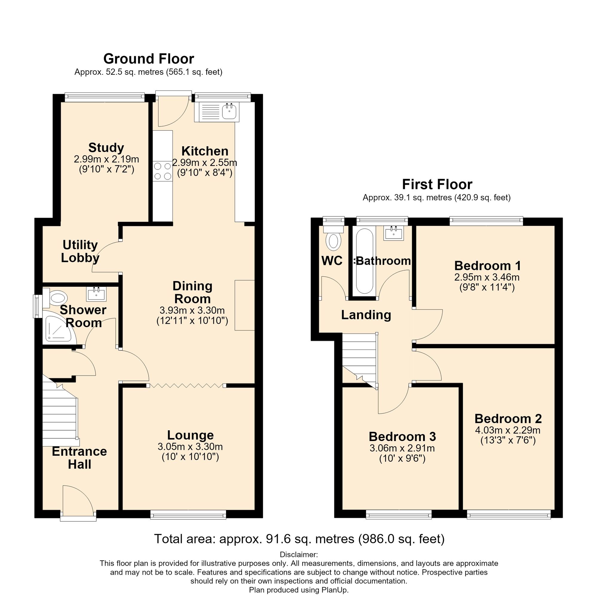 Floorplan of 3 bedroom Mid Terrace House for sale, Greville Road, Warwick, Warwickshire, CV34