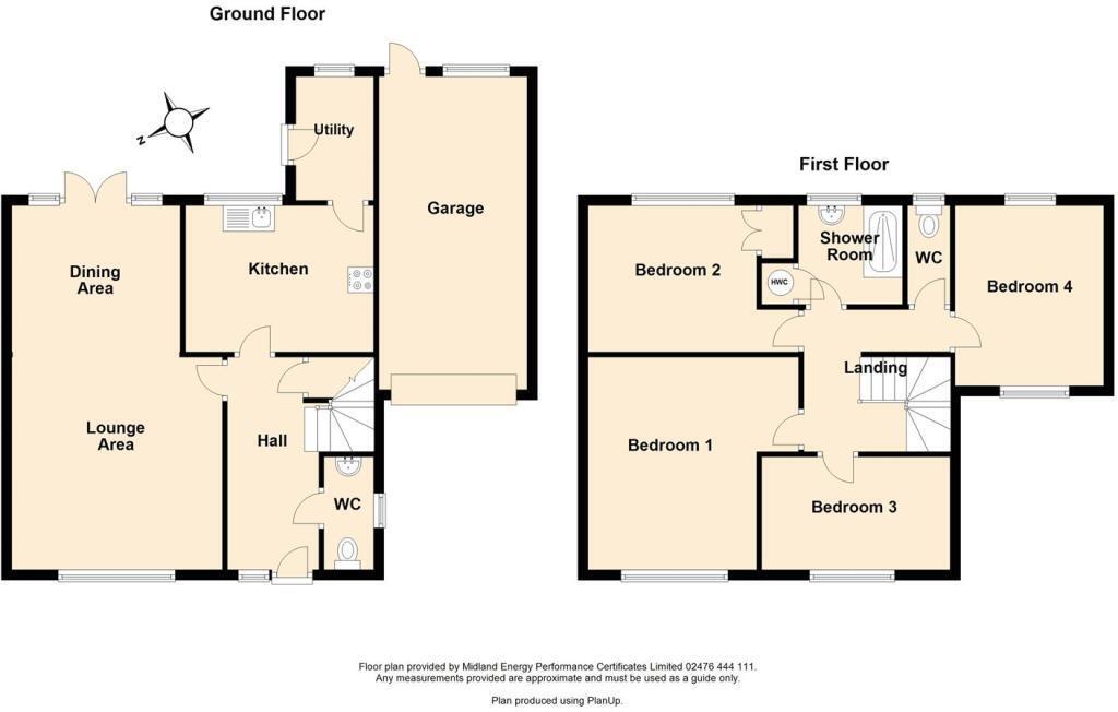 Floorplan of 4 bedroom Detached House for sale, Beechwood Croft, Kenilworth, Warwickshire, CV8
