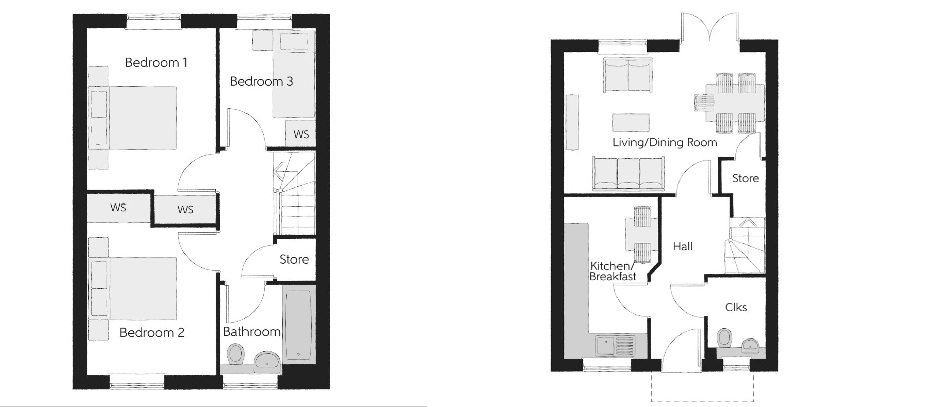 Floorplan of 3 bedroom Semi Detached House for sale, Lilah Way, Bedworth, Warwickshire, CV12
