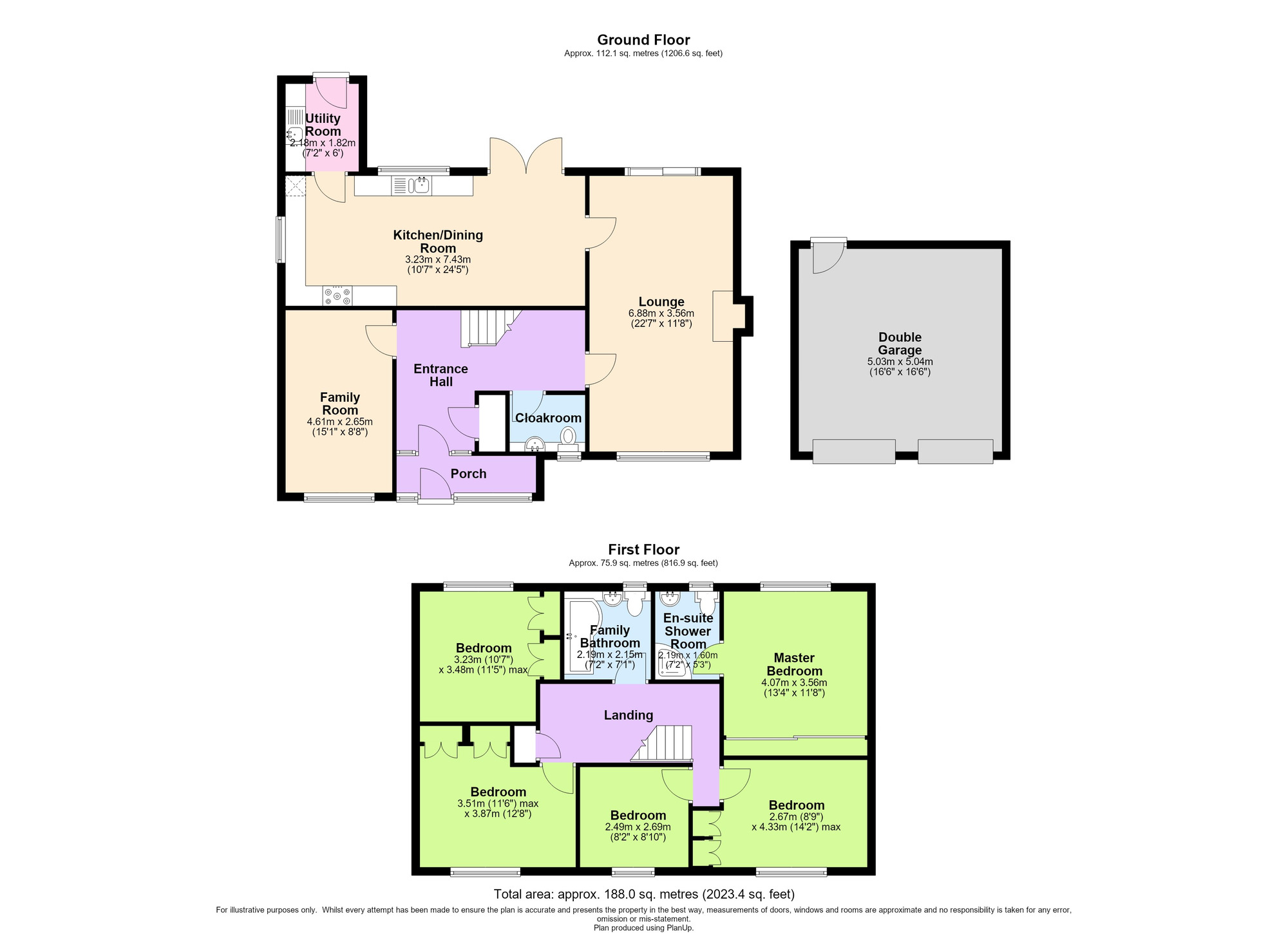 Floorplan of 5 bedroom Detached House for sale, Mountbatten Avenue, Kenilworth, Warwickshire, CV8
