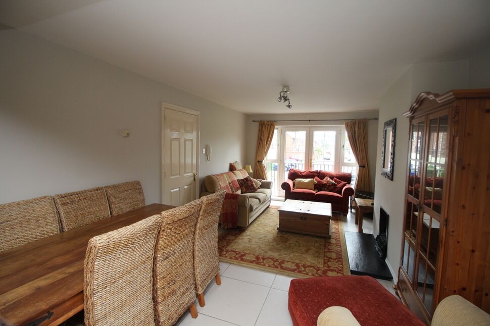 Living Room Open Plan To Modern Fitted Kitchen