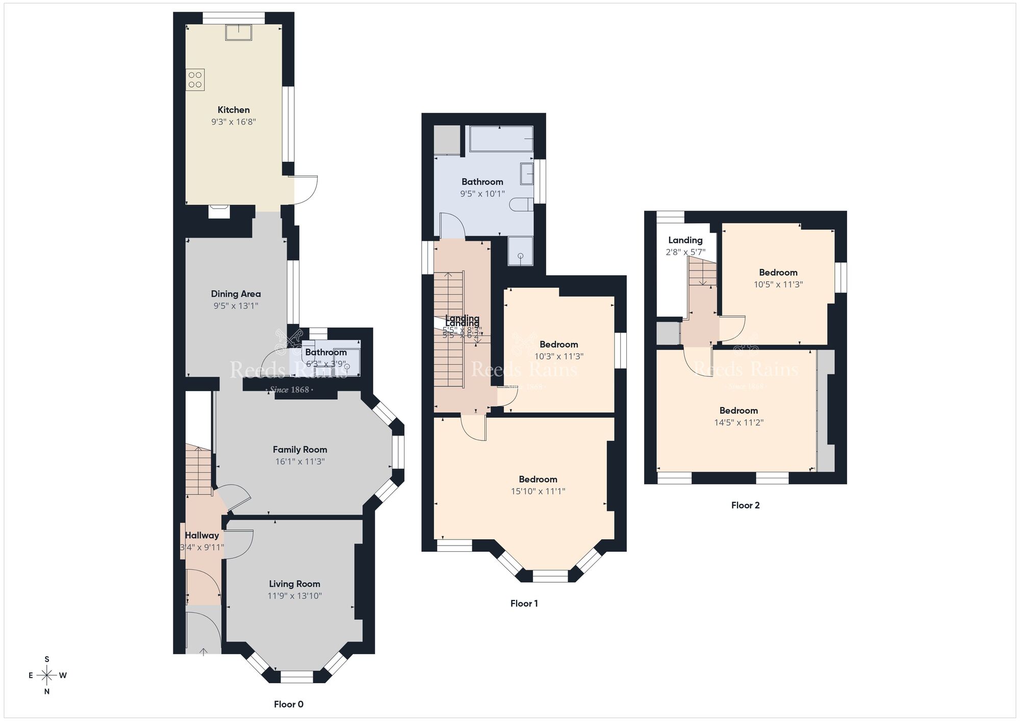 Floorplan of 4 bedroom End Terrace House to rent, Glen Road, Andersonstown, Belfast, BT11