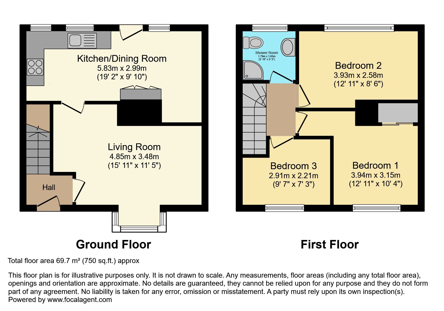 Floorplan of 3 bedroom Semi Detached House for sale, Rockland Drive, Moneyreagh, County Down, BT23