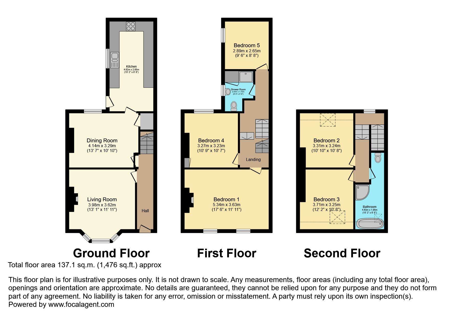 Floorplan of 5 bedroom Mid Terrace House for sale, Haypark Avenue, Ormeau, Belfast, BT7