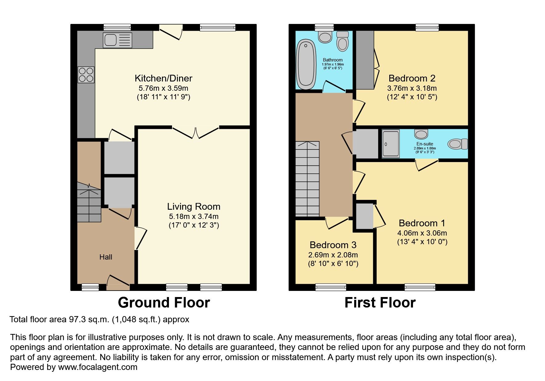 Floorplan of 3 bedroom Mid Terrace House for sale, Heath Lodge Avenue, Belfast, County Antrim, BT13