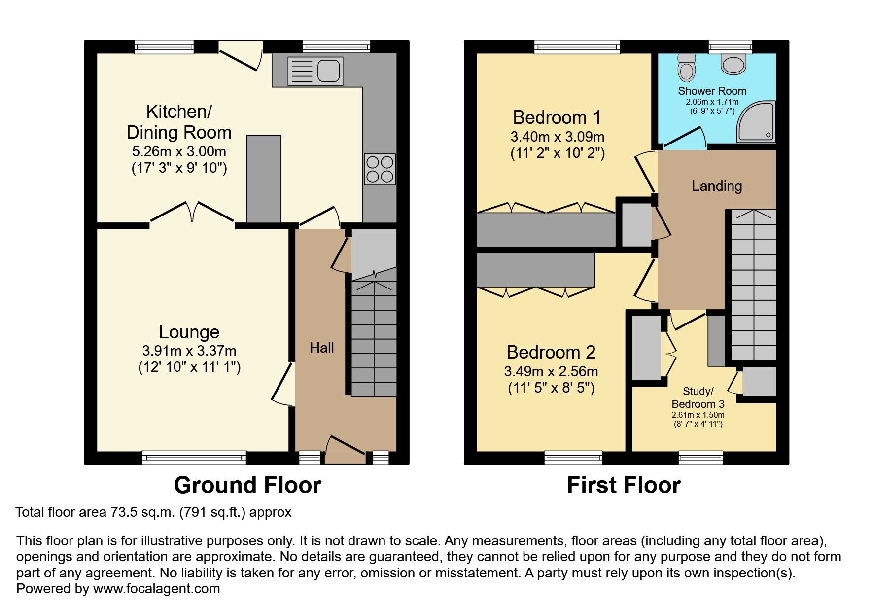 Floorplan of 3 bedroom Semi Detached House for sale, Orby Park, Belfast, County Antrim, BT5