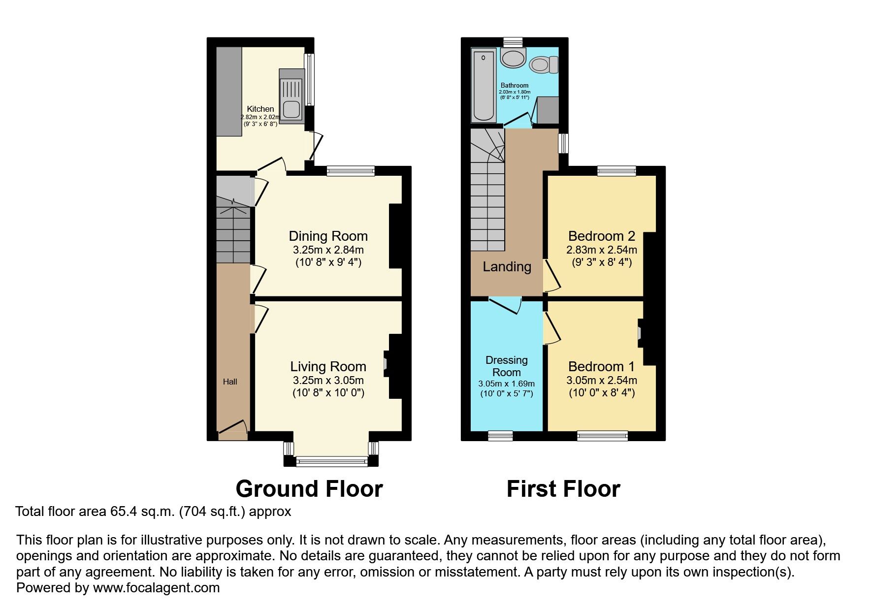 Floorplan of 2 bedroom Mid Terrace House for sale, Baroda Parade, Belfast, County Antrim, BT7