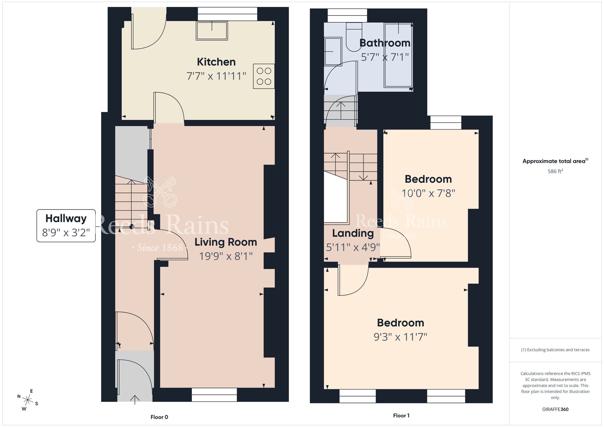 Floorplan of 2 bedroom Mid Terrace House for sale, Jerusalem Street, Belfast, County Antrim, BT7
