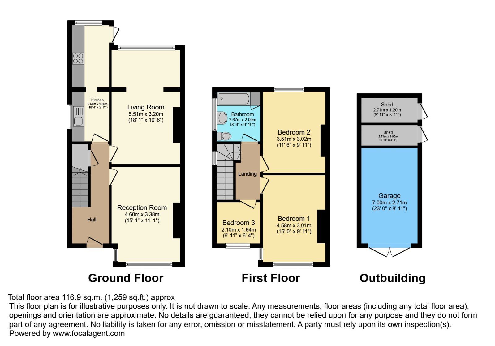 Floorplan of 3 bedroom Semi Detached House for sale, Ravenhill Road, Belfast, County Antrim, BT6
