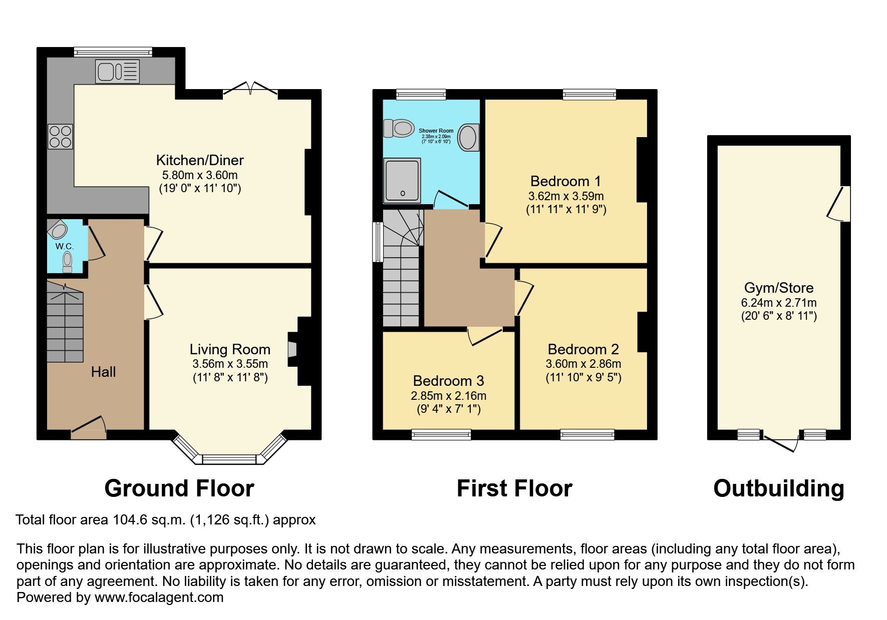Floorplan of 3 bedroom Semi Detached House for sale, Lead Hill Park, Belfast, County Antrim, BT6