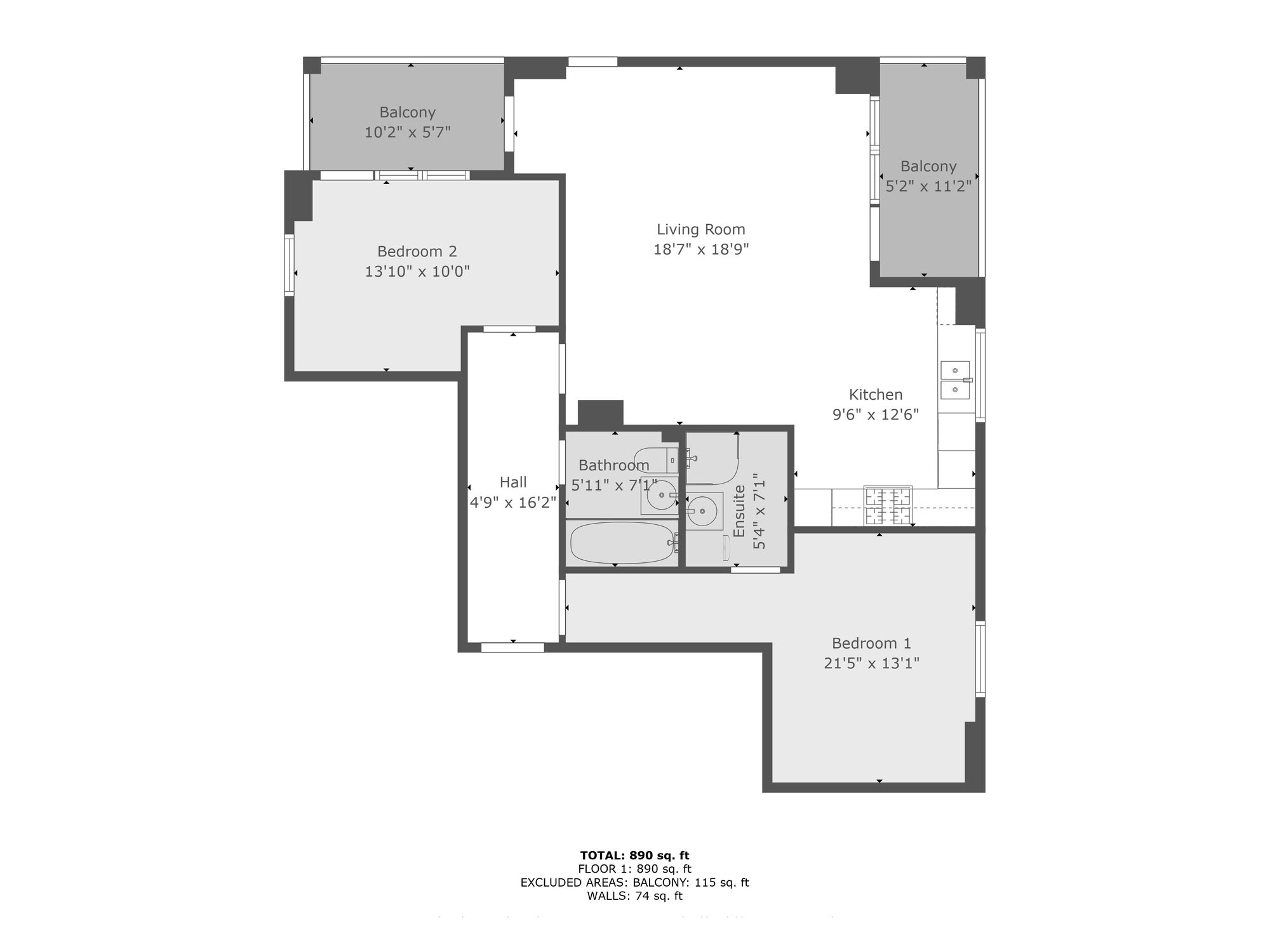 Floorplan of 2 bedroom  Flat for sale, Bridge End, Belfast, County Antrim, BT5