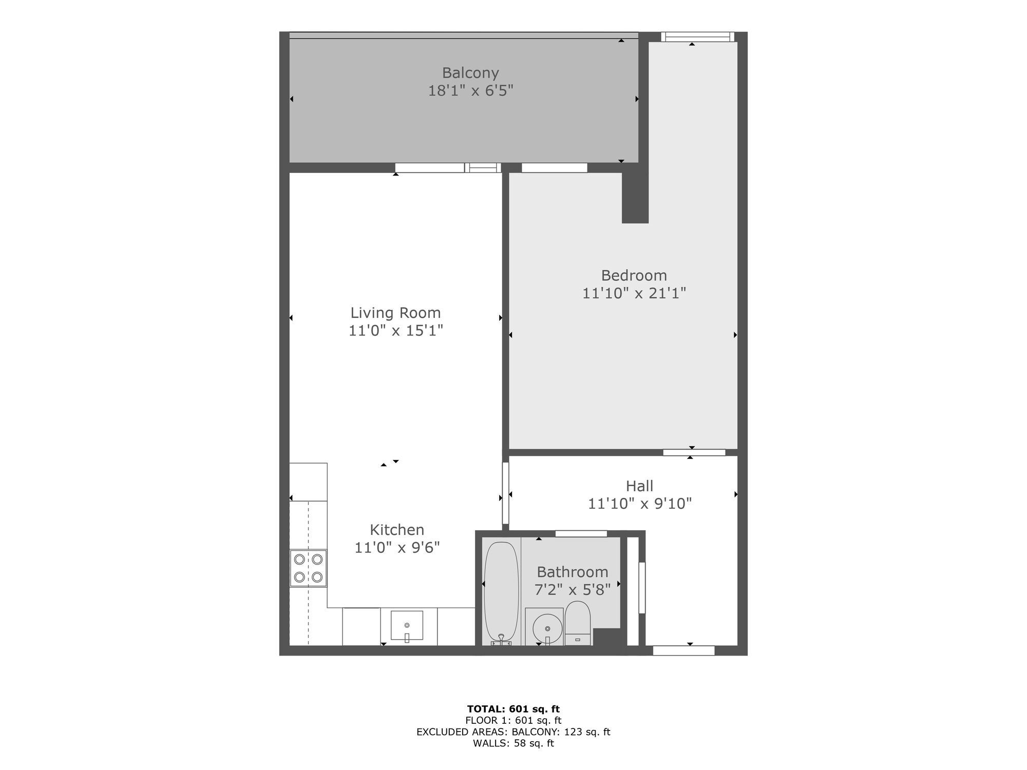 Floorplan of 1 bedroom  Flat for sale, Bridge End, Belfast, County Antrim, BT5