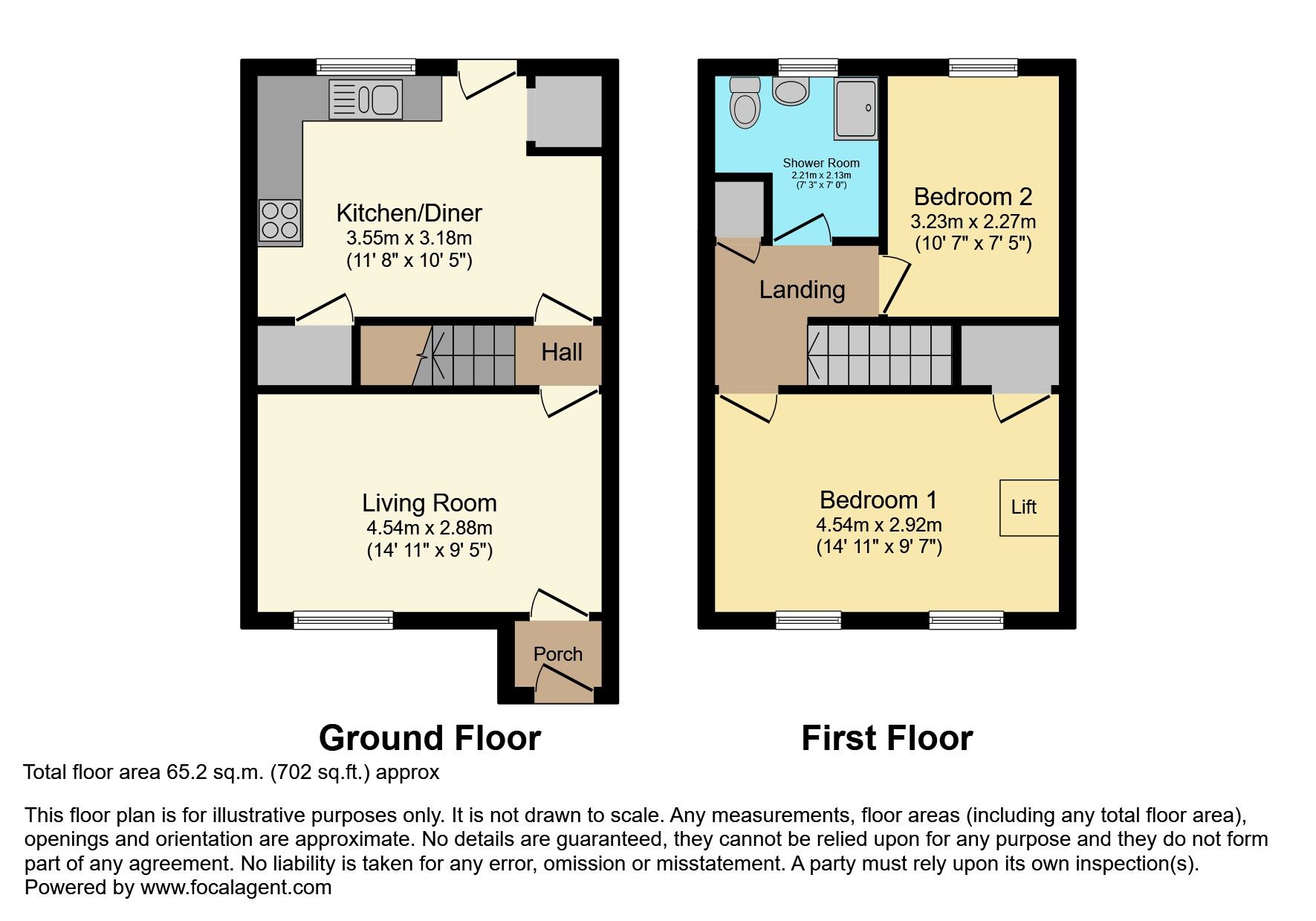 Floorplan of 3 bedroom End Terrace House for sale, Rowland Way, Belfast, County Antrim, BT12