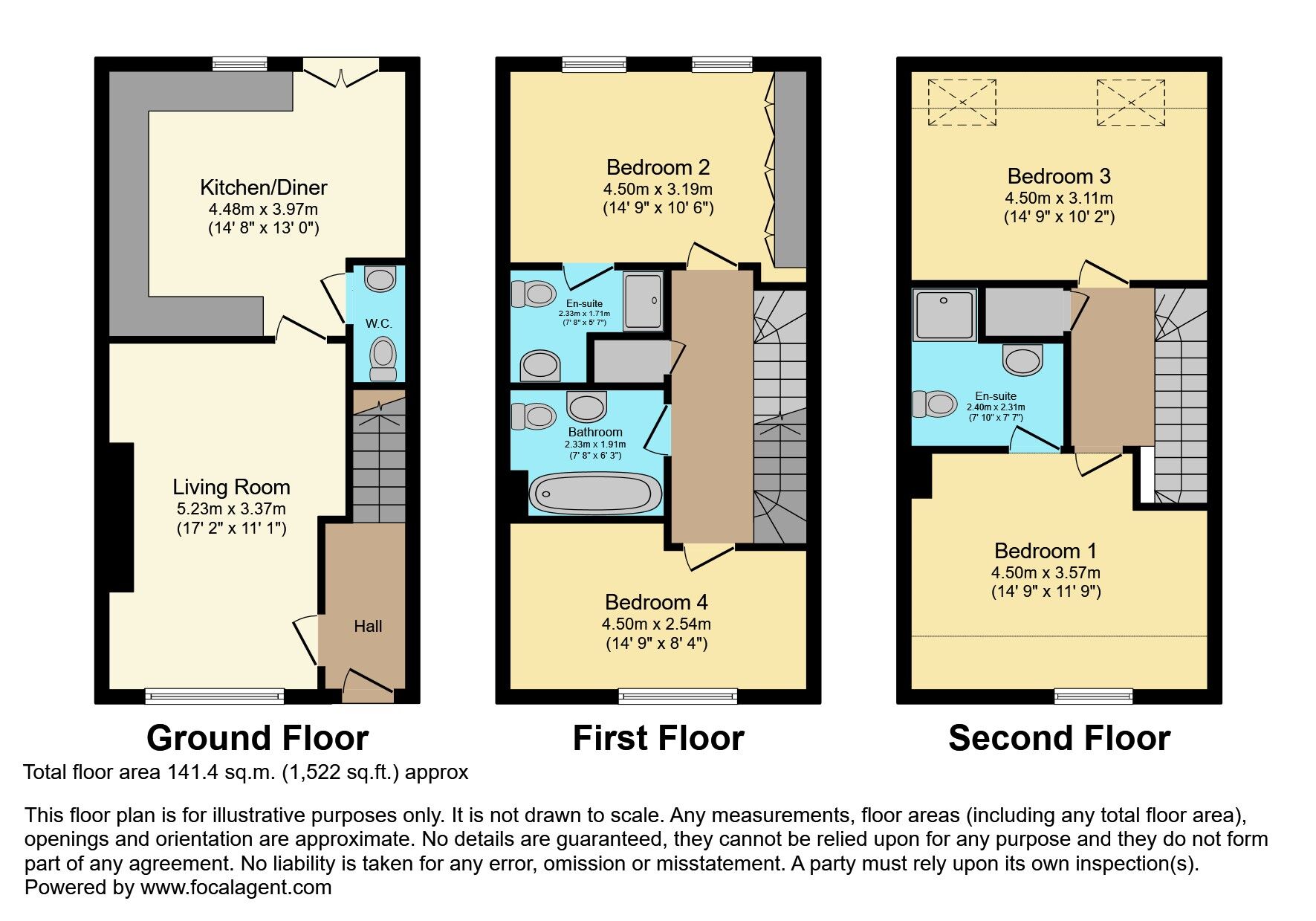 Floorplan of 4 bedroom Semi Detached House for sale, Linen Mill Close, Belfast, County Antrim, BT8