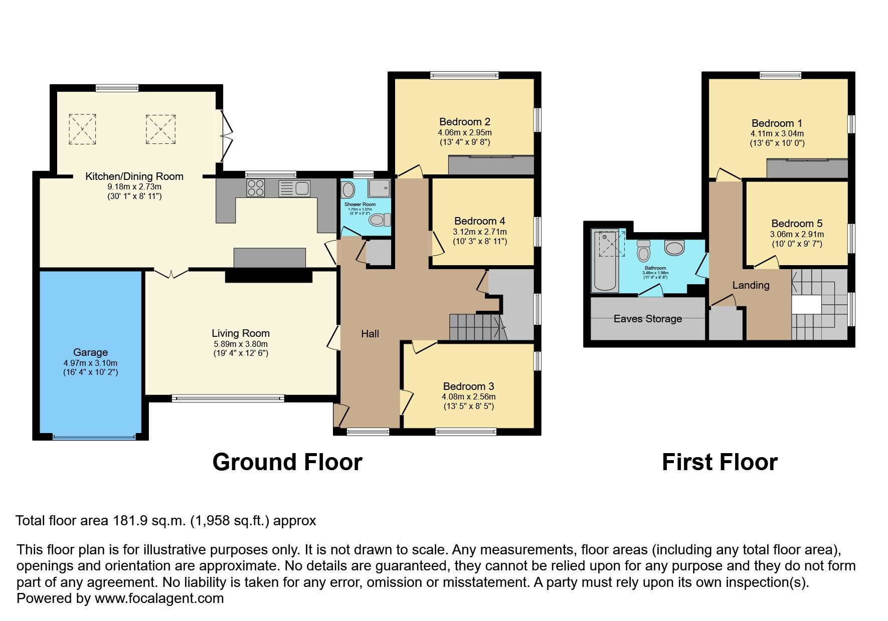 Floorplan of 5 bedroom Detached Bungalow for sale, Brerton Crescent, Belfast, BT8