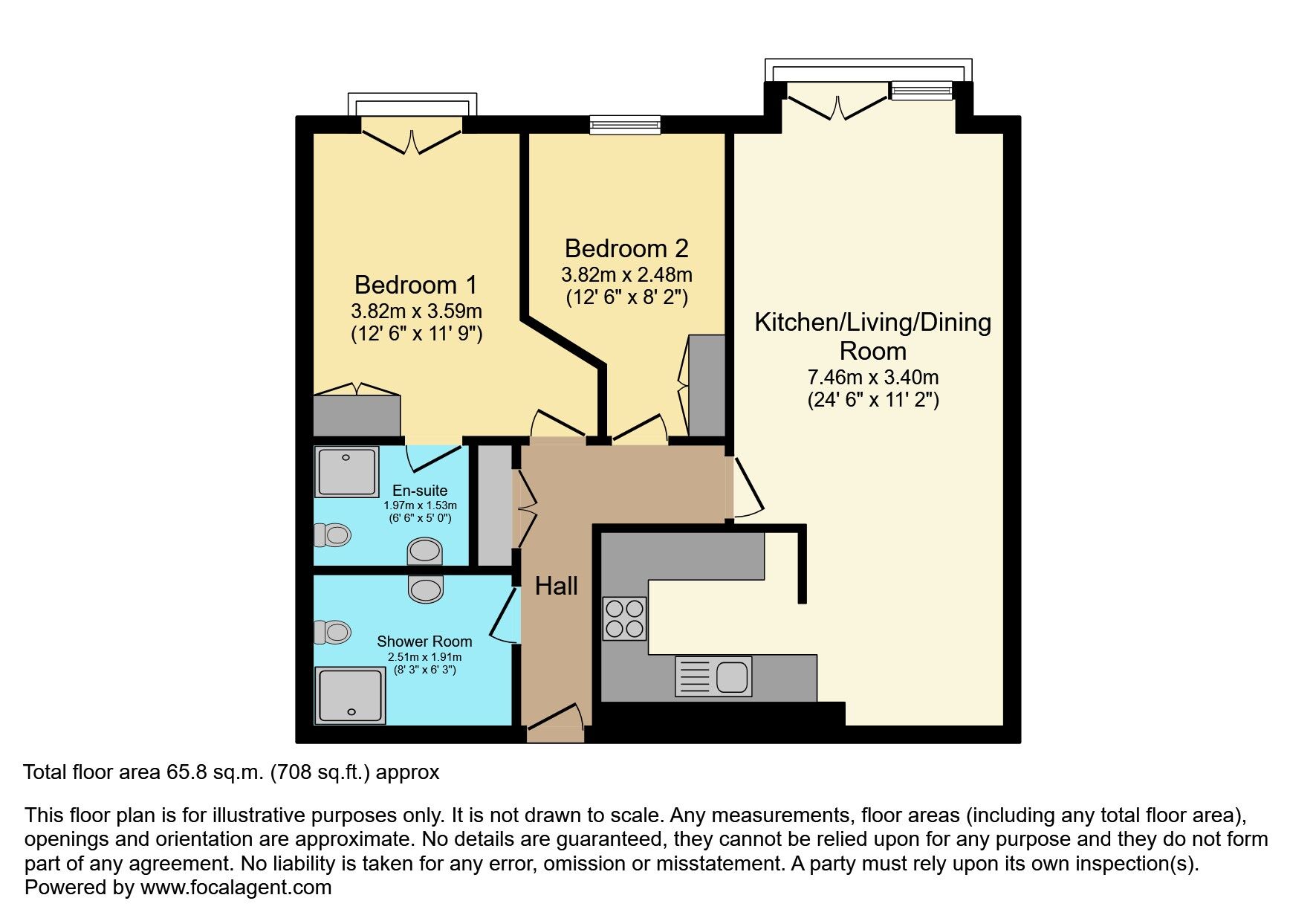 Floorplan of 2 bedroom  Flat for sale, Tates Avenue, Belfast, County Antrim, BT9