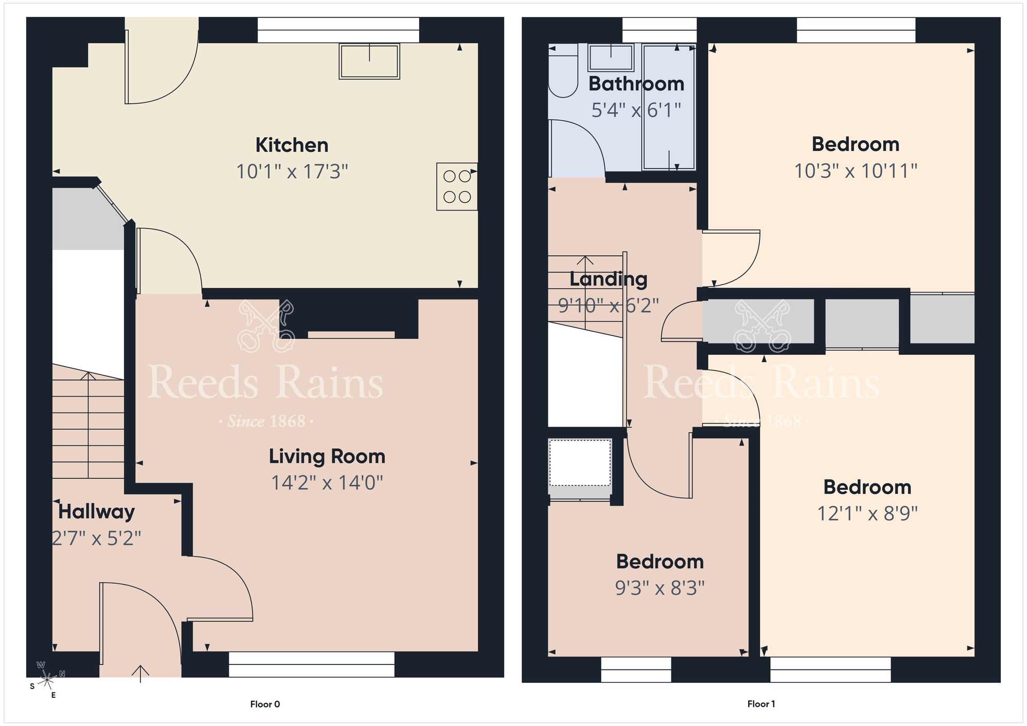 Floorplan of 3 bedroom Mid Terrace House for sale, Kilwarlin Crescent, Belvoir, Belfast, BT8