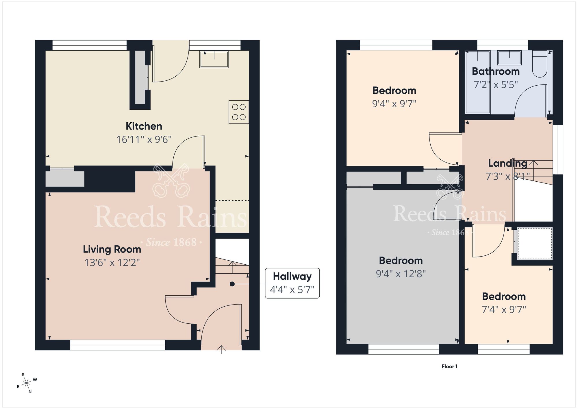 Floorplan of 3 bedroom Semi Detached House for sale, Sunnyside Crescent, Ormeau, Belfast, BT7