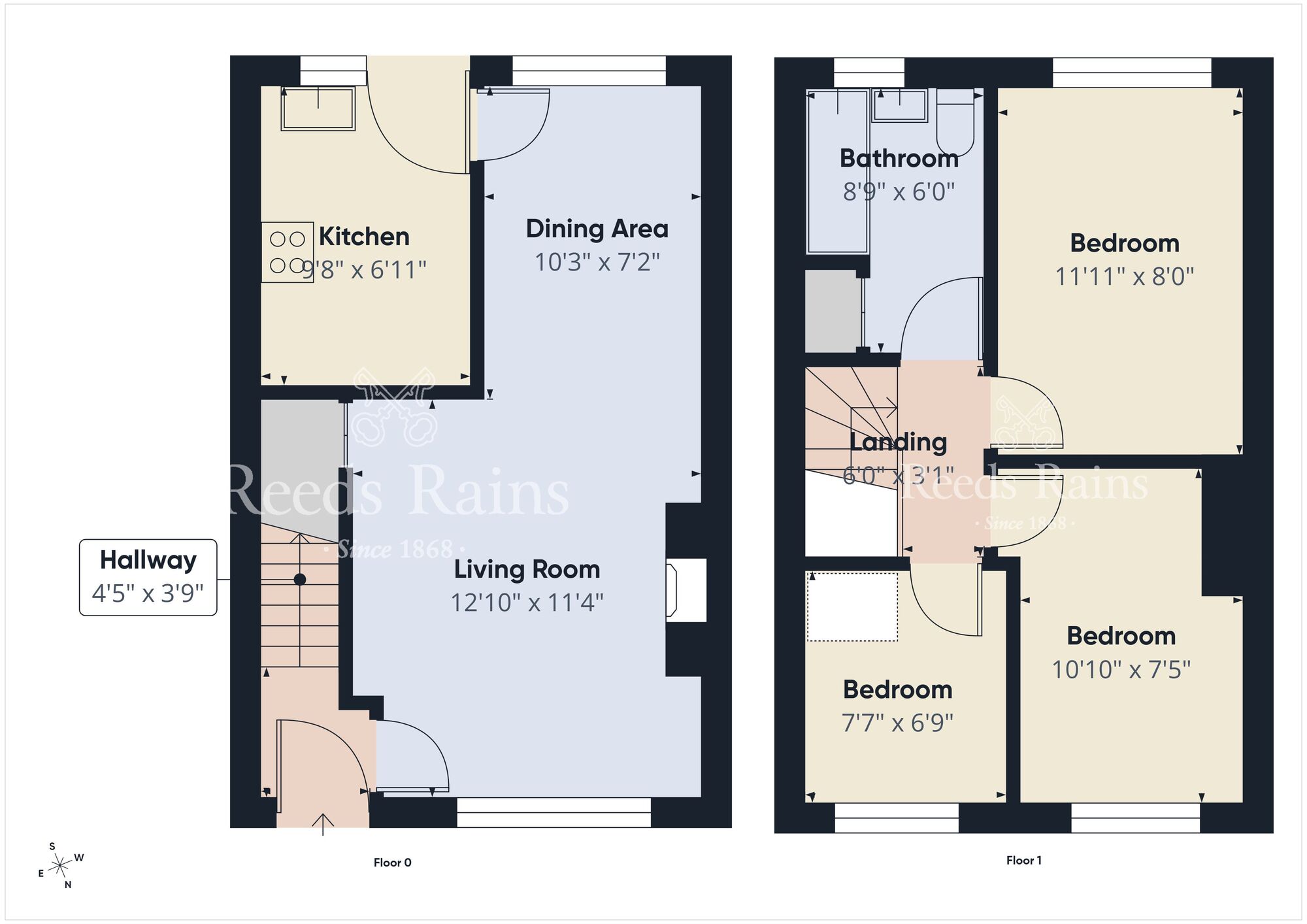 Floorplan of 3 bedroom Semi Detached House to rent, Windermere Drive, Four Winds, Belfast, BT8