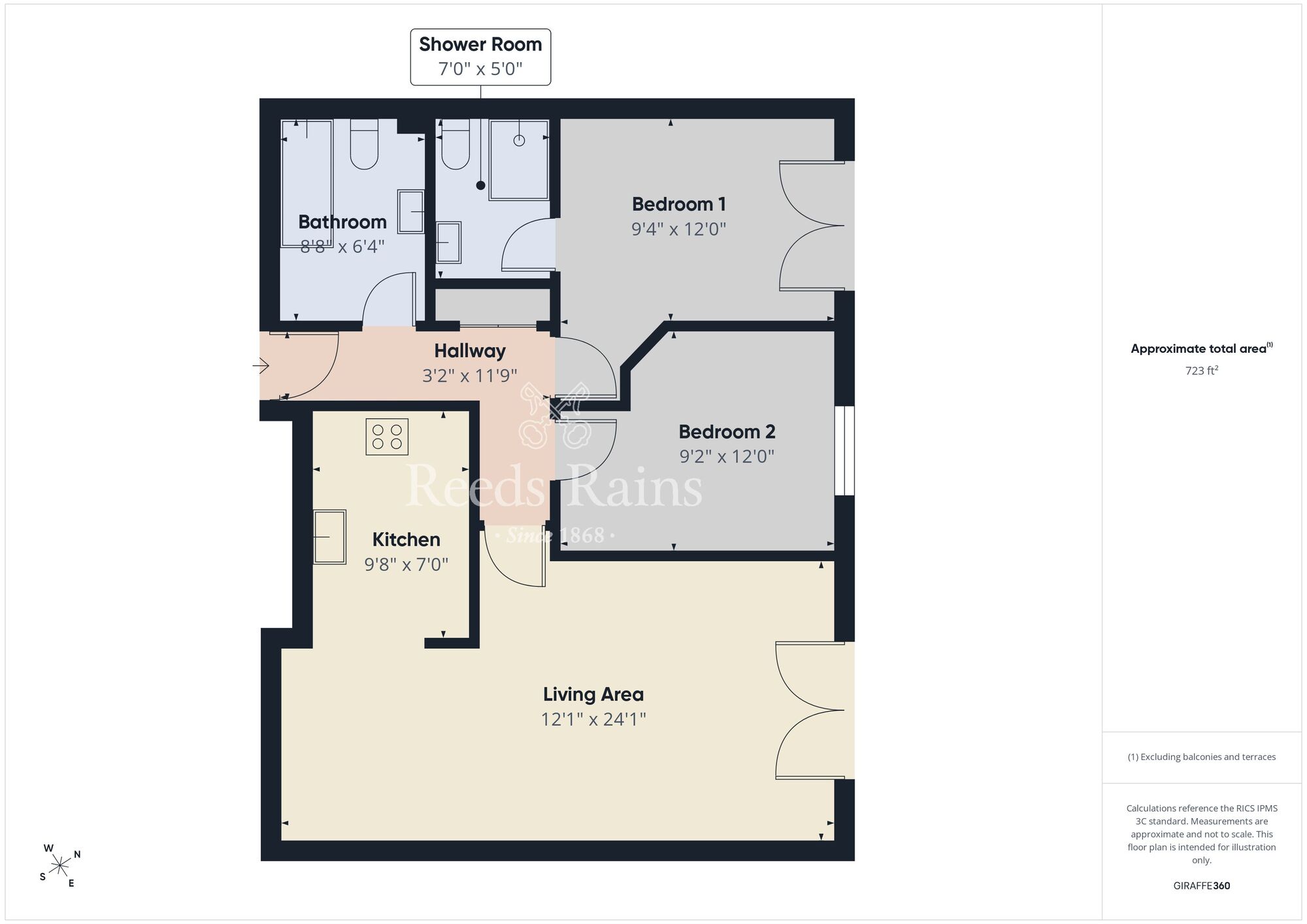 Floorplan of 2 bedroom Flat for sale, Tates Avenue, Belfast, BT9