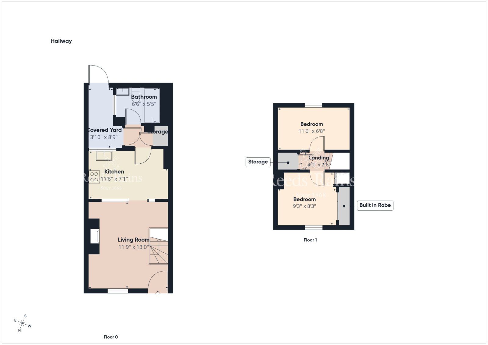 Floorplan of 2 bedroom Mid Terrace House for sale, Edenderry Village, Belfast, BT8