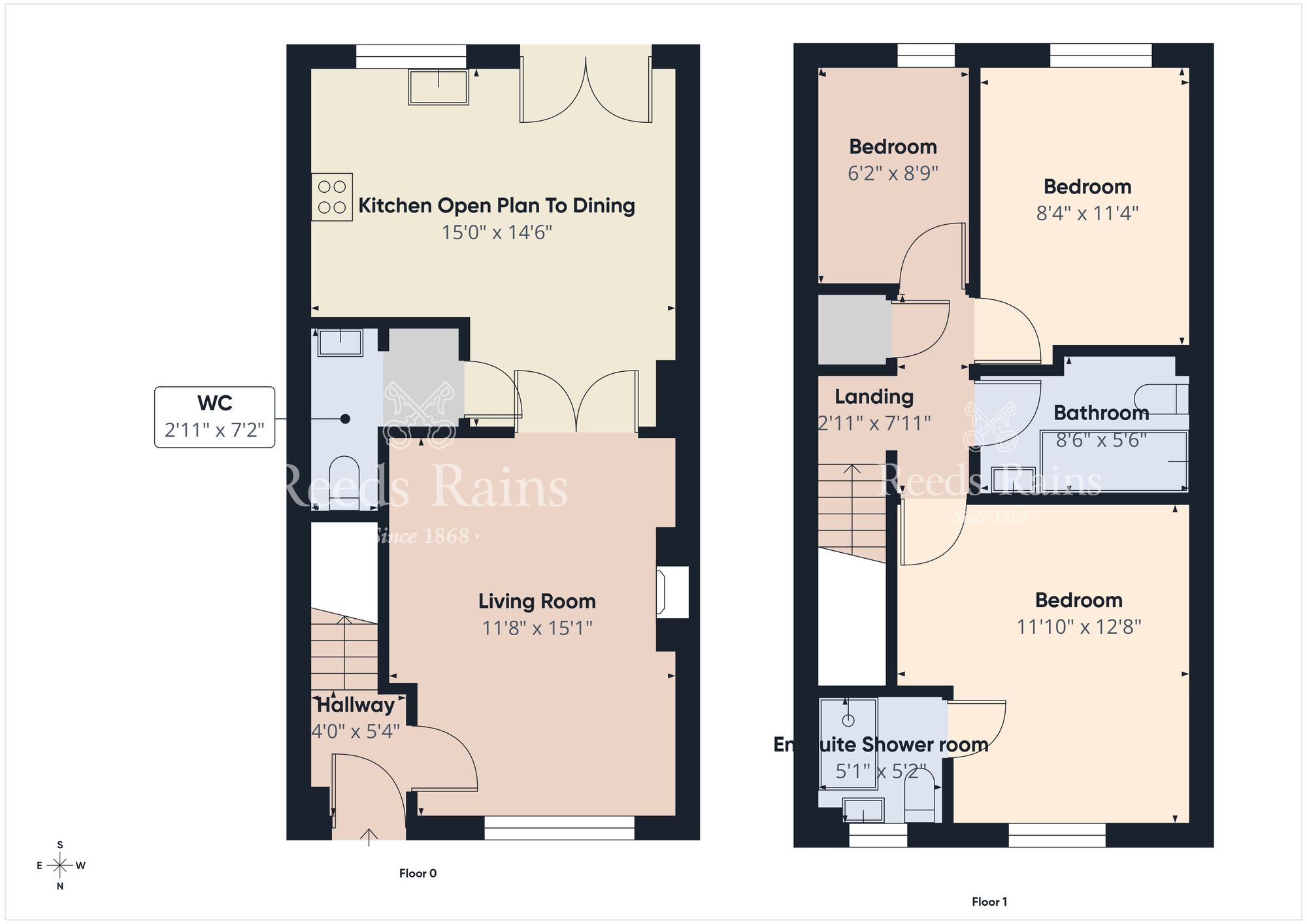 Floorplan of 3 bedroom Mid Terrace House for sale, Beechill Close, Beechill Road, Belfast, BT8