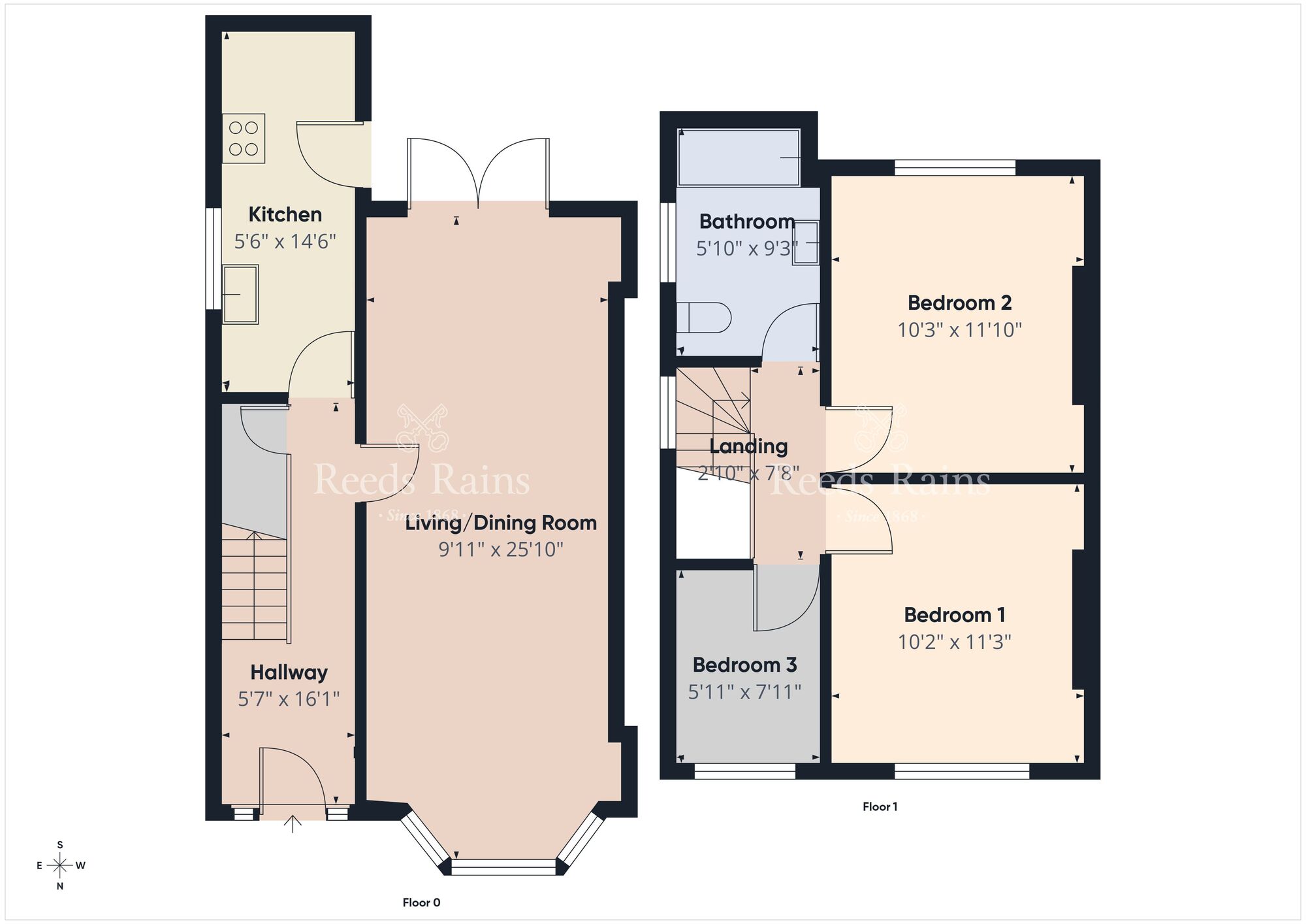 Floorplan of 3 bedroom Semi Detached House for sale, School Road, Newtownbreda, Belfast, BT8