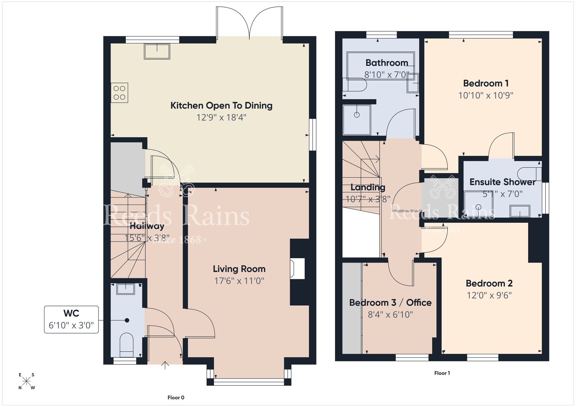 Floorplan of 3 bedroom Semi Detached House for sale, Bracken Hill Avenue, Ballymaconaghy Road, Belfast, BT8