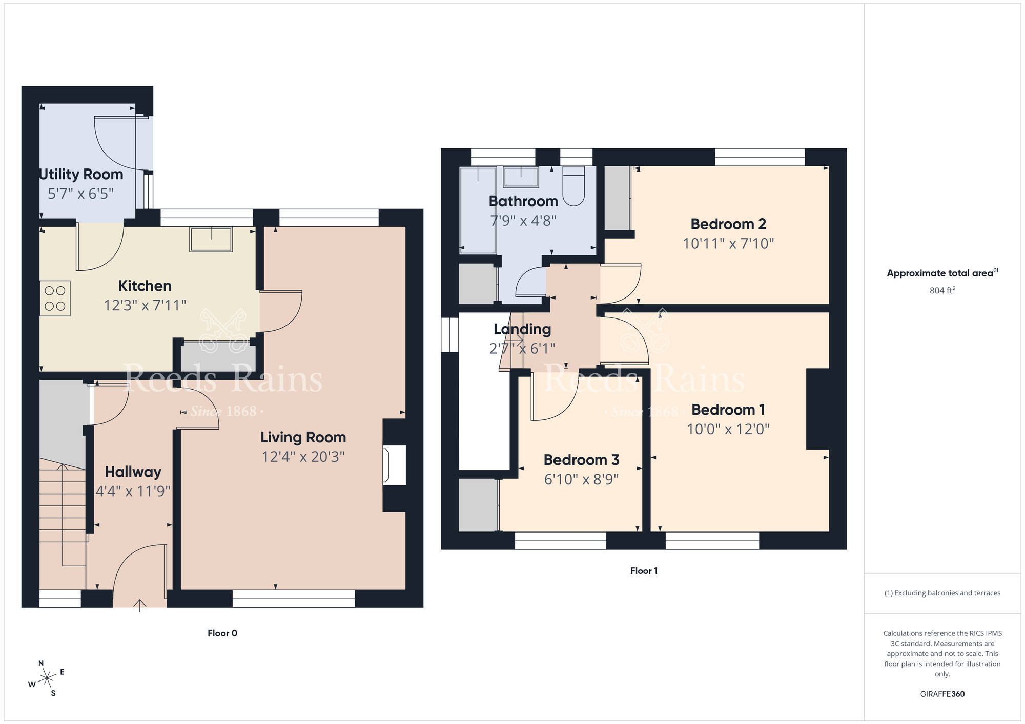 Floorplan of 3 bedroom Semi Detached House for sale, Ravenhill Gardens, Belfast, BT6