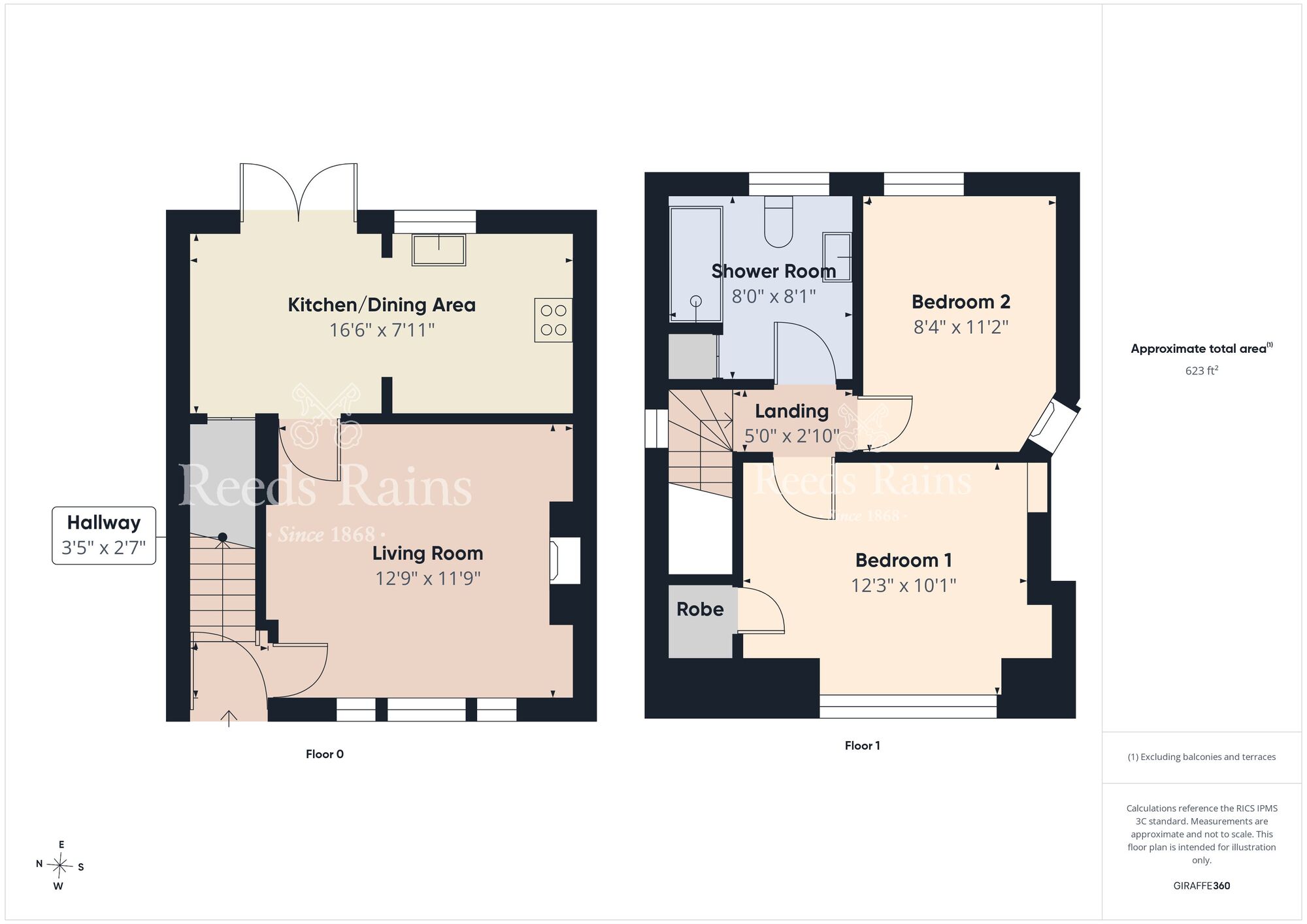 Floorplan of 2 bedroom Semi Detached House to rent, Earl Haig Park, Cregagh, Belfast, BT6