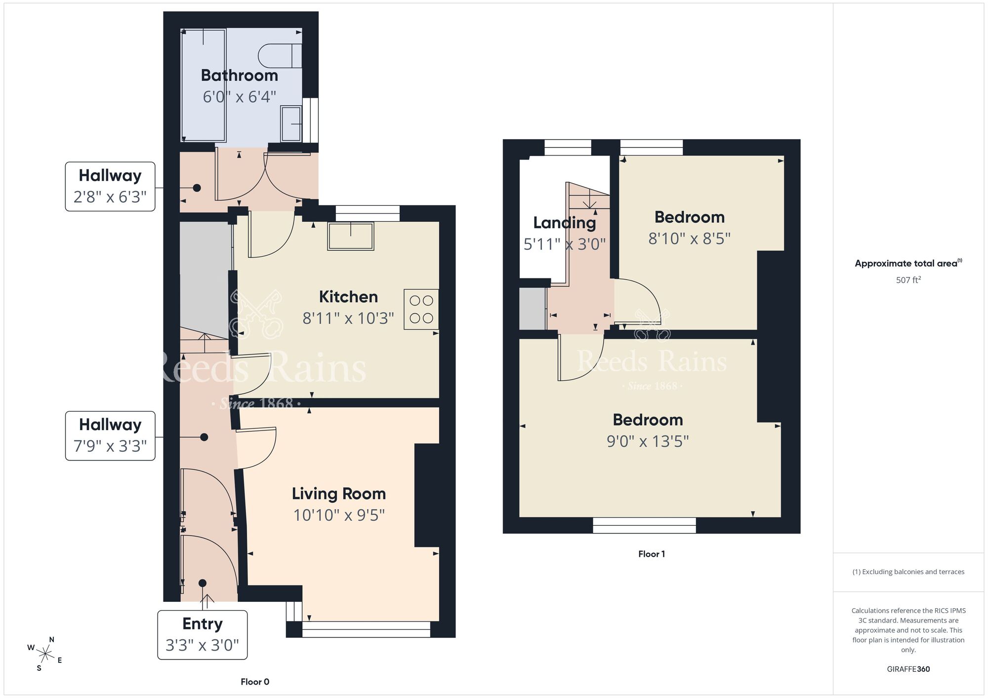 Floorplan of 2 bedroom Mid Terrace House to rent, Willowfield Drive, Woodstock, Belfast, BT6