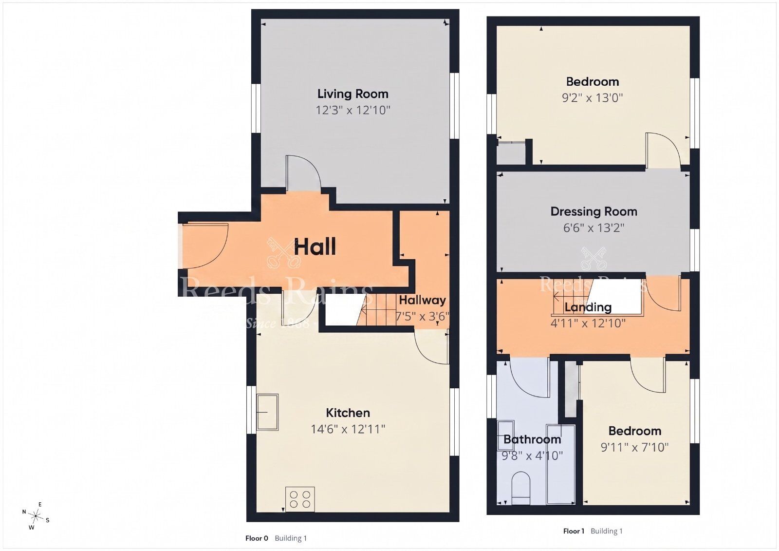 Floorplan of 2 bedroom Detached House for sale, Whappstown Road, Moorfields, County Antrim, BT42