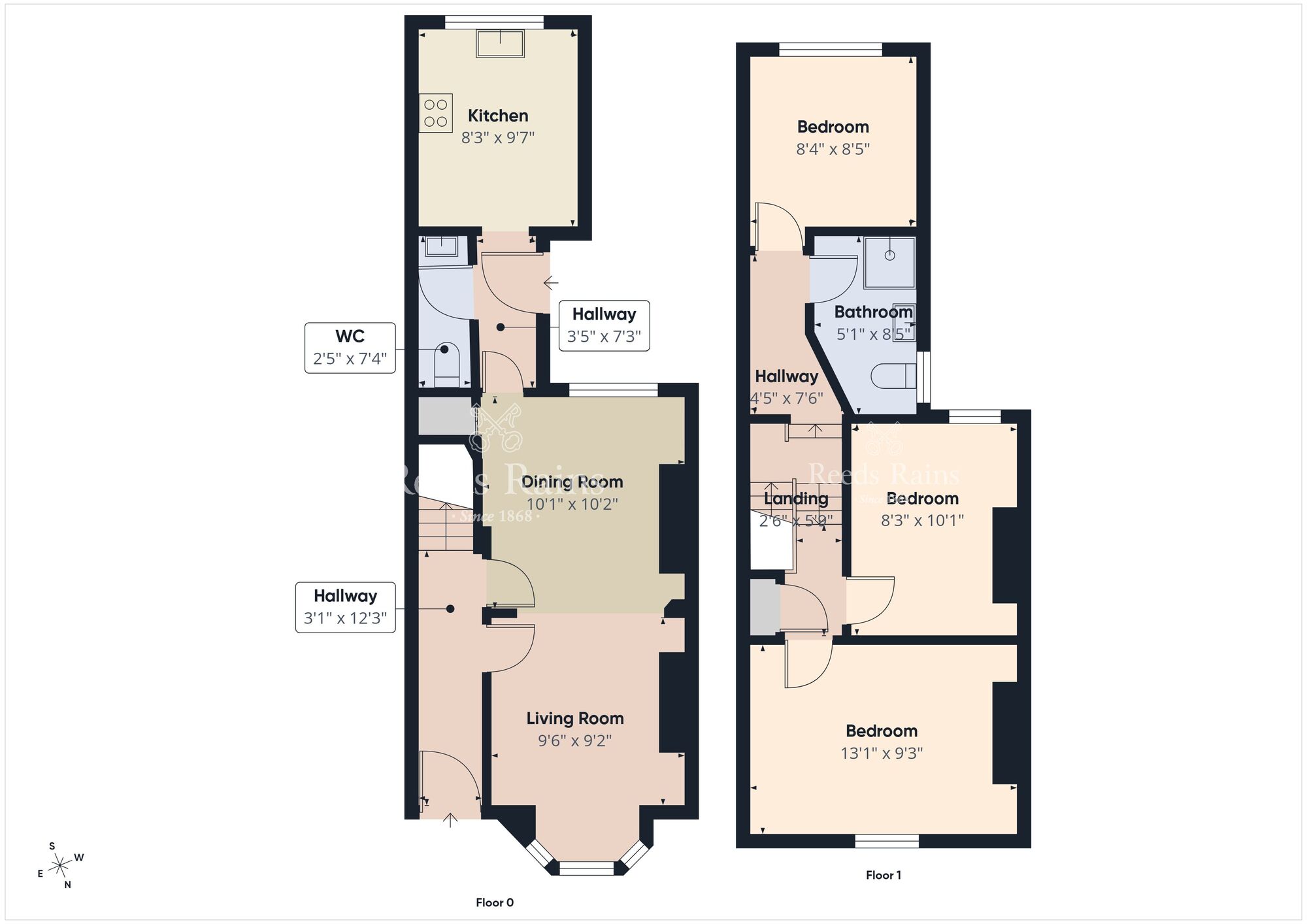 Floorplan of 3 bedroom Mid Terrace House to rent, Lisburn Avenue, Lisburn Road, Belfast, BT9