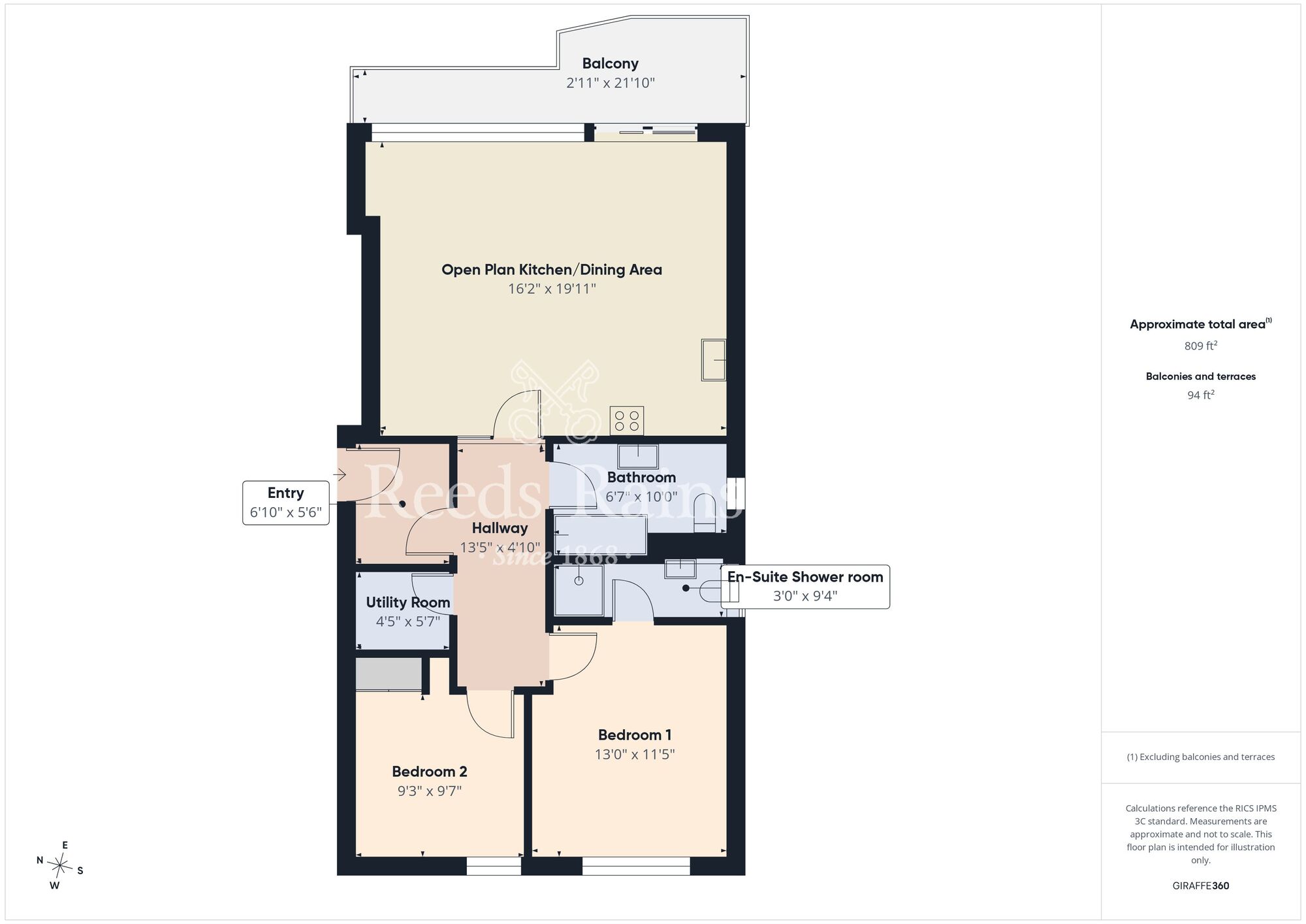 Floorplan of 2 bedroom Flat for sale, Lockview Road, Belfast, BT9